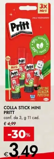Bennet Colla stick mini PRITT offerta
