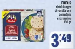 Gruppo di Palo FINDUS bistrò burger di nasello con pomodoro e rosmarino offerta