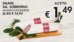 Coal Salame sal sorrentino milano/ungherese offerta