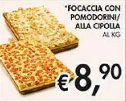 Coal Focaccia con pomodorini/ alla cipolla offerta