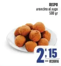 Gruppo di Palo RISPO arancino al sugo offerta