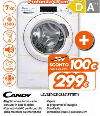 Candy Lavatrice CSS4137TE111