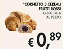 Coal Cornetto 5 cereal frutti rossi offerta