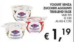 Coal Yogurt senza zuccheri aggiunti trublend FAGE offerta