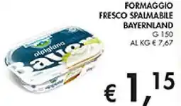 Coal Formaggio fresco spalmabile BAYERNLAND offerta
