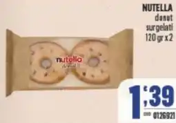 Gruppo di Palo NUTELLA donut surgelati offerta