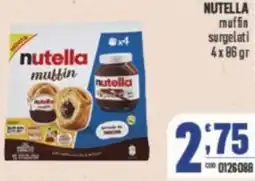 Gruppo di Palo NUTELLA muffin surgelati offerta