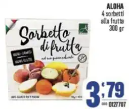 Gruppo di Palo ALOHA 4 sorbetti alla frutta offerta