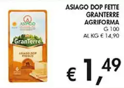 Coal Asiago dop fette granterre agriforma offerta