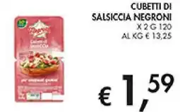 Coal Cubetti di salsiccia NEGRONI offerta