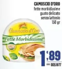 Gruppo di Palo CAMOSCIO D'ORO fette morbidissime gusto delicato senza lattosio offerta