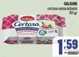 Gruppo di Palo GALBANI certosa senza lattosio offerta