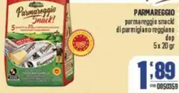 Gruppo di Palo PARMAREGGIO parmareggio snack! di parmigiano reggiano dop offerta