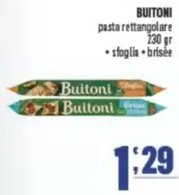 Gruppo di Palo BUITONI pasta rettangolare offerta