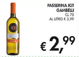 Coal Passerina igt gambelli offerta