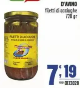 Gruppo di Palo D'AVINO filetti di acciughe offerta