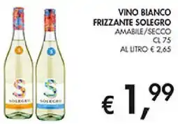 Coal Vino blanco frizzante solegro amabile/secco offerta