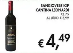 Coal Sangiovese igp cantina leonardi offerta