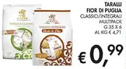 Coal Taralli fior di puglia classici/integrau multipack offerta