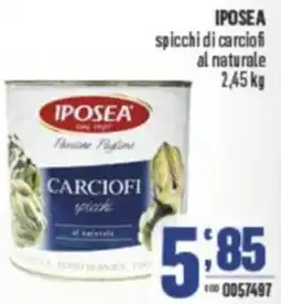 Gruppo di Palo IPOSEA spicchi di carciofi al naturale offerta
