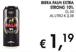 Coal Birra palm extra strong 10% offerta