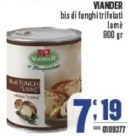 Gruppo di Palo VIANDER bis di funghi trifolati lamé offerta
