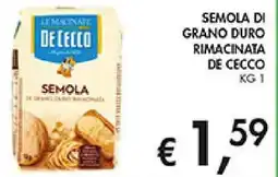 Coal Semola di grano duro rimacinata DE CECCO offerta