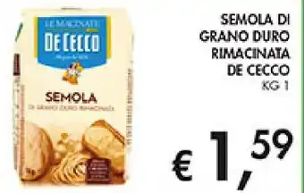 Coal Semola di grano duro rimacinata DE CECCO offerta