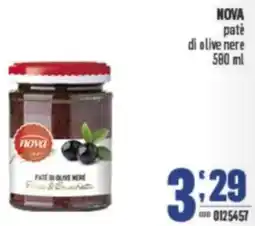 Gruppo di Palo NOVA patè di olive nere offerta