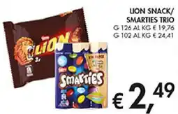 Coal Lion snack/ smarties trio offerta