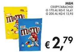 Coal M&m crispy/arachidi offerta