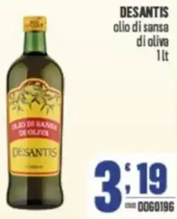 Gruppo di Palo DESANTIS olio di sansa di oliva offerta