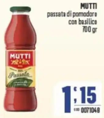 Gruppo di Palo MUTTI passata di pomodoro con basilico offerta