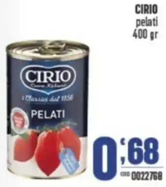 Gruppo di Palo CIRIO pelati offerta