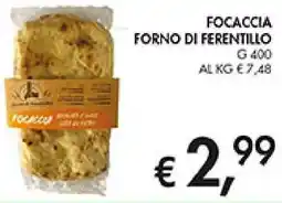 Coal Focaccia forno di ferentillo offerta