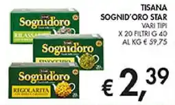 Coal Tisana sognid'oro star offerta