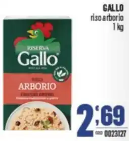 Gruppo di Palo GALLO riso arborio offerta