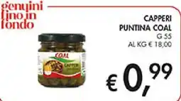 Coal Capperi puntina COAL offerta