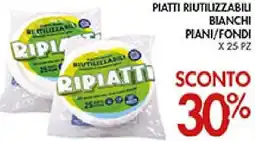 Coal Piatti riutilizzabil bianchi plani/fondi offerta