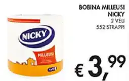 Coal Bobina milleusi NICKY offerta