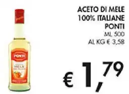 Coal Aceto di mele 100% italiane PONTI offerta