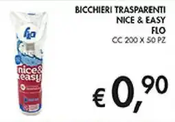Coal Bicchieri trasparenti nice & easy FLO offerta