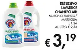 Coal Detersivo lavatrice chanteclair muschio bianco/ marsiglia offerta