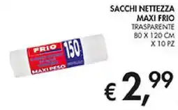 Coal Sacchi nettezza maxi frio trasparente offerta