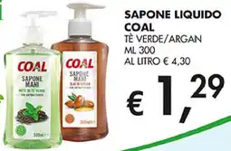 Coal Sapone liquido coal tè verde/argan offerta