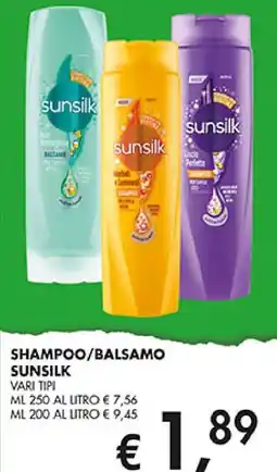 Coal Shampoo/balsamo SUNSILK offerta