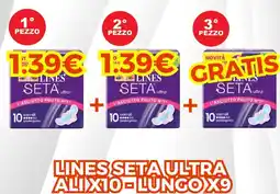 Gemar Detersivi Lines seta ultra ali x10-lungo x9 offerta