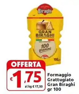 Carrefour Express Formaggio Grattugiato Gran Biraghi offerta