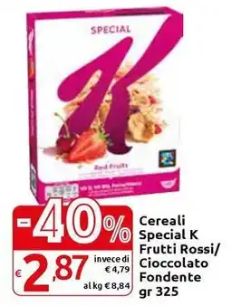 Carrefour Express Cereali Special K Frutti Rossi/ Cioccolato Fondente offerta