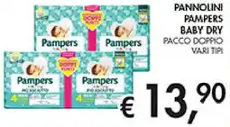 Coal Pannolini pampers baby dry pacco doppio offerta